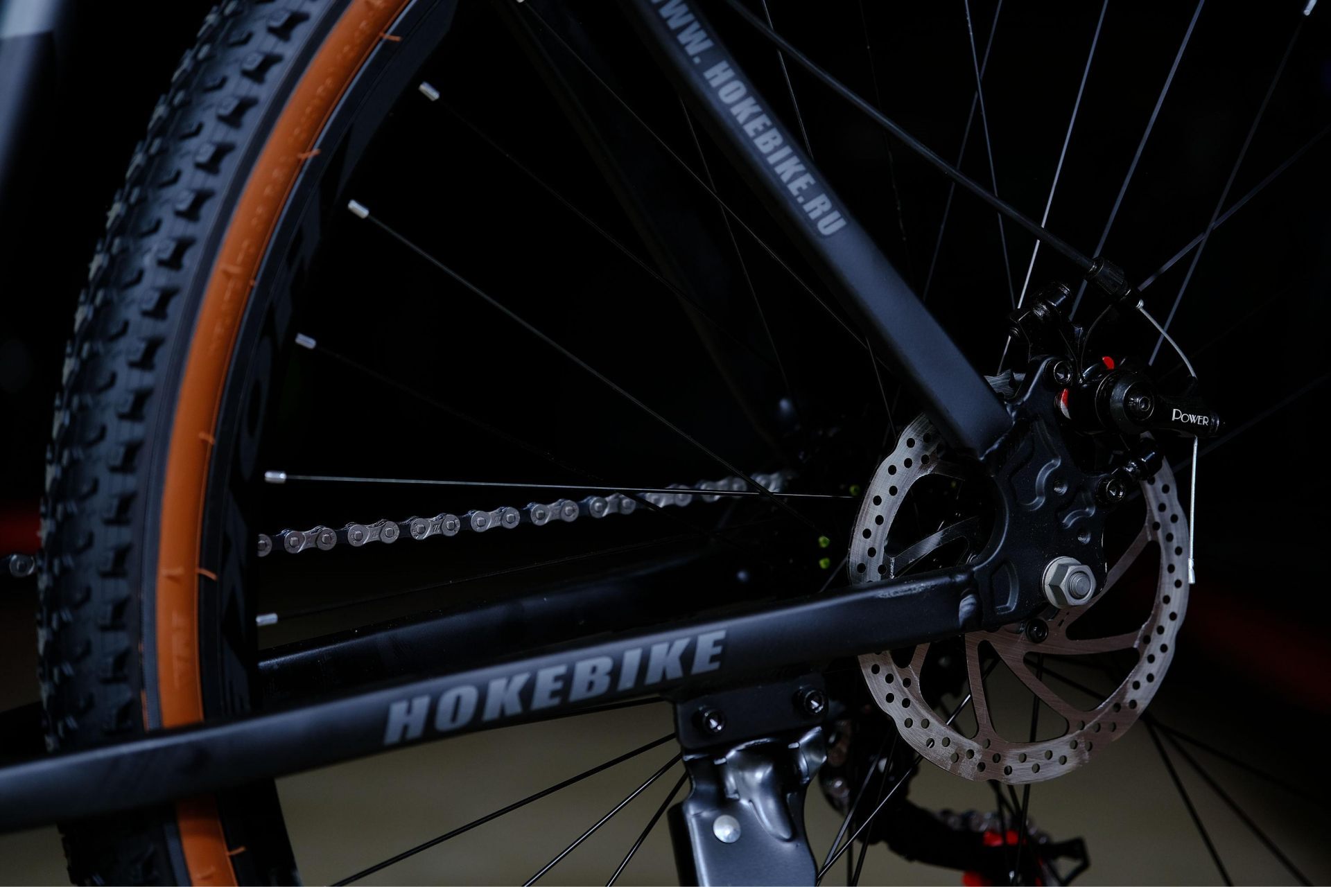 Тормоз Power disc 160 механический HOKE ONE WAY 29 матовый чёрный 21